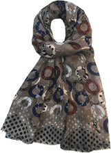 Load image into Gallery viewer, Winter Scarfs for Women Ladies Shawl Wrap Stole - Black Navy Blue Mustard Coffee Brown Maroon by World of Shawls - World of Scarfs
