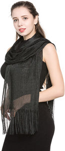 World of Shawls Scarf Wrap for Evening Dresses - Sheer Bridal Women's Scarves for Prom, Wedding, Party - World of Scarfs