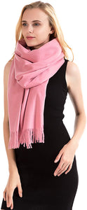 Exclusive Winter Shawl Scarf Wrap 100% Virgin Wool Cashmere Feel for Women Men Unisex 18 Colours NEW - World of Scarfs