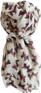 World of Shawls Pug Dog, Dachshund Dogs, Spaniel Dog, Jack Russell Print Scarf - All Seasons Lovely Soft Scarf Wraps Shawl Scarves - World of Scarfs