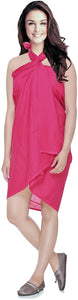 World of Shawls 100% Cotton Plain Sarong - World of Scarfs