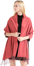 Load image into Gallery viewer, Soft Scarf Womens Ladies Unisex Reversible Two Sided Shawl Wrap Blanket Cashmere Feel 11 Colours WINTER SPECIAL by World of Shawls - World of Scarfs

