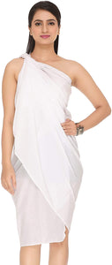 World of Shawls 100% Cotton Plain Sarong - World of Scarfs