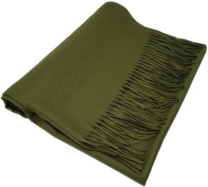 World of Shawls Winter Cashmere Feel Scarf Wrap Blanket Shawl Warm Soft Cozy - World of Scarfs