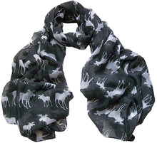 Load image into Gallery viewer, World of Shawls Moose Print Scarf Wraps Shawl Soft Scarves - World of Scarfs
