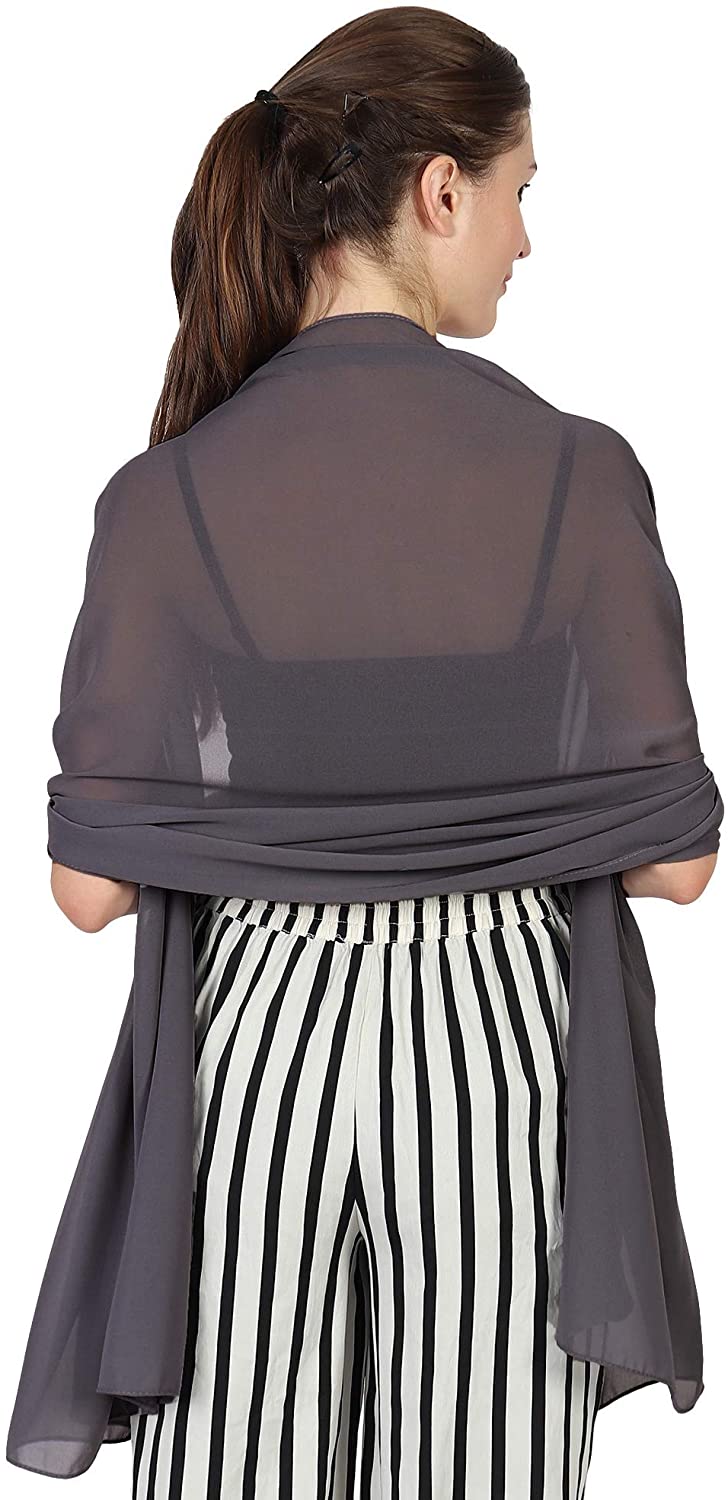 World of Scarfs Chiffon Scarves Shawls Wraps for Wedding Party Special