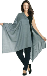 Luxurious Wool & Cashmere Pashmina Shawl Wrap Scarf - World of Scarfs