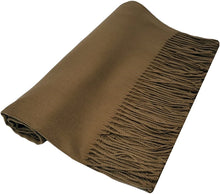 Load image into Gallery viewer, World of Shawls Winter Cashmere Feel Scarf Wrap Blanket Shawl Warm Soft Cozy - World of Scarfs

