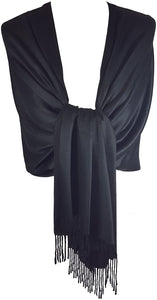 NEW HIGH QUALITY SILKY CASHMERE FEEL PASHMINA SHAWL/SCARF/WRAP - World of Scarfs