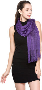 World of Shawls Scarf Wrap for Evening Dresses - Sheer Bridal Women's Scarves for Prom, Wedding, Party - World of Scarfs