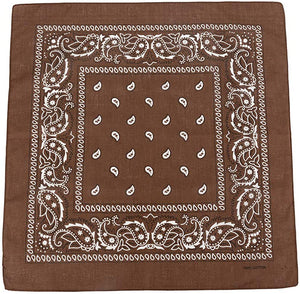 World of Shawls Cotton Paisley Bandanas Headband Scarf Print, Fashion Hair Accessory, Sports, Multifunctional - World of Scarfs