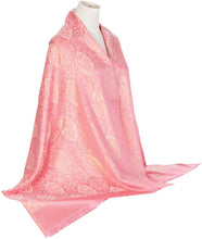 Load image into Gallery viewer, Pashmina Glitter Sparkle Paisley Design Shawl Scarf Wrap Stole Luxuriously Warm Soft by World of Shawls - World of Scarfs
