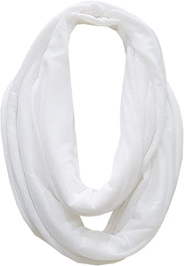 Wrap & Go Trendy Unisex Ladies Women's Men's Jersey Cotton Solid Infinity Circle Tube Loop Snood Scarf by World of Shawls - World of Scarfs