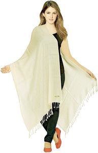 World of Shawls Luxurious Kashmiri 100% Fine Wool Pashmina Shawl Wrap Scarf - World of Scarfs