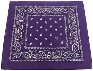 World of Shawls Cotton Paisley Bandanas Headband Scarf Print, Fashion Hair Accessory, Sports, Multifunctional - World of Scarfs