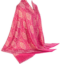 Load image into Gallery viewer, Pashmina Glitter Sparkle Paisley Design Shawl Scarf Wrap Stole Luxuriously Warm Soft by World of Shawls - World of Scarfs
