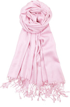 Load image into Gallery viewer, World of Shawls Handcrafted Soft Pashmina Shawl Wrap Scarf in Solid Colors High Quality 100% Viscose - World of Scarfs

