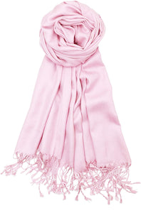 World of Shawls Handcrafted Soft Pashmina Shawl Wrap Scarf in Solid Colors High Quality 100% Viscose - World of Scarfs