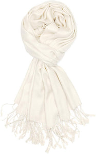 World of Shawls Handcrafted Soft Pashmina Shawl Wrap Scarf in Solid Colors High Quality 100% Viscose - World of Scarfs