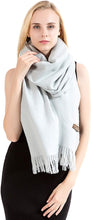 Load image into Gallery viewer, Exclusive Winter Shawl Scarf Wrap 100% Virgin Wool Cashmere Feel for Women Men Unisex 18 Colours NEW - World of Scarfs
