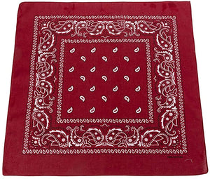 World of Shawls Cotton Paisley Bandanas Headband Scarf Print, Fashion Hair Accessory, Sports, Multifunctional - World of Scarfs