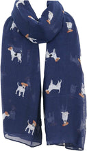 Load image into Gallery viewer, World of Shawls Pug Dog, Dachshund Dogs, Spaniel Dog, Jack Russell Print Scarf - All Seasons Lovely Soft Scarf Wraps Shawl Scarves - World of Scarfs
