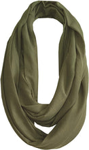 Load image into Gallery viewer, Wrap &amp; Go Trendy Unisex Ladies Women&#39;s Men&#39;s Jersey Cotton Solid Infinity Circle Tube Loop Snood Scarf by World of Shawls - World of Scarfs
