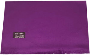 World of Shawls Satin Sateen Shawl Wrap Stole Wedding Occasion Bridesmaid Prom Event - World of Scarfs