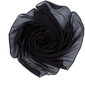 World of Shawls Elegant Chiffon Scarf Wrap Wedding Bridal Party Occasion Prom - 28 Colours - World of Scarfs