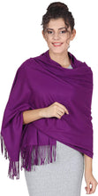 Load image into Gallery viewer, Winter Warm Cashmere Feel Wrap Blanket Shawl Scarf Warm Soft Cozy By World of Shawls - World of Scarfs
