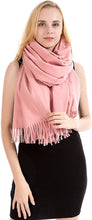 Load image into Gallery viewer, Exclusive Winter Shawl Scarf Wrap 100% Virgin Wool Cashmere Feel for Women Men Unisex 18 Colours NEW - World of Scarfs
