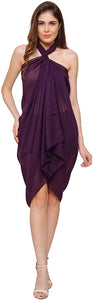 World of Shawls Plain Sarong, Coverup, Scarf, Big Size 110cm x 200cm - World of Scarfs