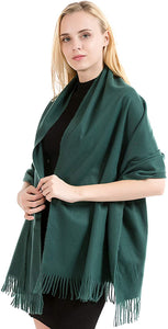 Exclusive Winter Shawl Scarf Wrap 100% Virgin Wool Cashmere Feel for Women Men Unisex 18 Colours NEW - World of Scarfs