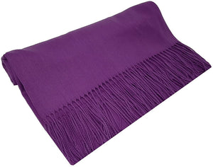 World of Shawls Winter Cashmere Feel Scarf Wrap Blanket Shawl Warm Soft Cozy - World of Scarfs