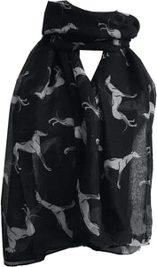 World of Shawls Pug Dog, Dachshund Dogs, Spaniel Dog, Jack Russell Print Scarf - All Seasons Lovely Soft Scarf Wraps Shawl Scarves - World of Scarfs