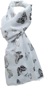 World of Shawls New Butterfly Print Ladies Celebrity Style Scarves Maxi, Scarf, Wrap, Sarong, shawls - World of Scarfs