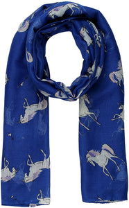 World of Shawls Women Scarf Horses Print Design Ladies Scarves Shawl Wrap Maxi Scarf Sarong - World of Scarfs