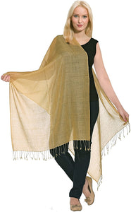 World of Shawls Luxurious Kashmiri Wool & Silk Pashmina Shawl Wrap Scarf - World of Scarfs