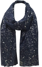 Load image into Gallery viewer, World of Shawls Sparkle Splash Effect Scarf Shawl Wrap for Casual Formal Wedding Prom Party Evening Day Wear - World of Scarfs
