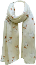 Load image into Gallery viewer, World of Shawls Pug Dog, Dachshund Dogs, Spaniel Dog, Jack Russell Print Scarf - All Seasons Lovely Soft Scarf Wraps Shawl Scarves - World of Scarfs
