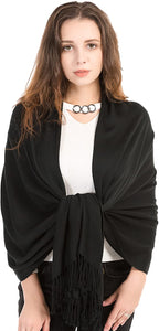 World of Shawls Ultra Smooth Cashmere Feel Soft Pashmina Style Wrap Scarf - World of Scarfs