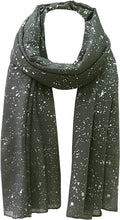 Load image into Gallery viewer, World of Shawls Sparkle Splash Effect Scarf Shawl Wrap for Casual Formal Wedding Prom Party Evening Day Wear - World of Scarfs
