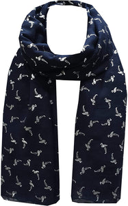 NEW World of Shawls Silver Glitter Foil Flamingo Bird Print Fashion Scarf - World of Scarfs