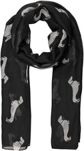 Load image into Gallery viewer, World of Shawls Pug Dog, Dachshund Dogs, Spaniel Dog, Jack Russell Print Scarf - All Seasons Lovely Soft Scarf Wraps Shawl Scarves - World of Scarfs
