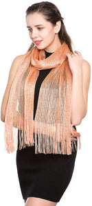 World of Shawls Scarf Wrap for Evening Dresses - Sheer Bridal Women's Scarves for Prom, Wedding, Party - World of Scarfs