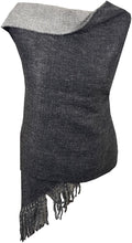 Load image into Gallery viewer, World of Shawls Reversible Winter Scarf Wrap Blanket Shawl Warm Soft Cozy - World of Scarfs
