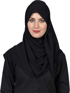 World of Scarfs Soft Chiffon Hijab Scarves Shawls Wraps for Wedding Evening Party Special Occasions Big Size 85 x 180 Cms - World of Scarfs