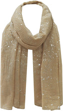 Load image into Gallery viewer, World of Shawls Sparkle Splash Effect Scarf Shawl Wrap for Casual Formal Wedding Prom Party Evening Day Wear - World of Scarfs
