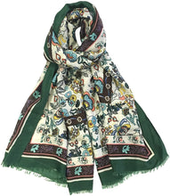 Load image into Gallery viewer, Classy Picturesque Fully Floral Printed Scarf for Women Ladies Shawl Wrap Stole by World of Shawls - World of Scarfs
