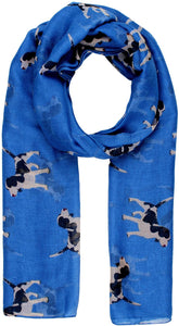 New ladies Puppy Dog Print Scarf Springer Spaniel Dog Scarf Lovely Soft Print Fashion Scarf Wrap Shawl Maxi Sarong - World of Scarfs